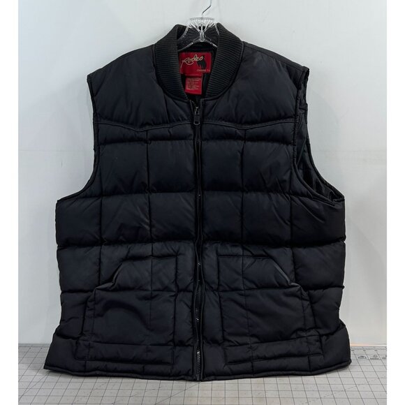 Rodeo Clothing Co. Other - Rodeo Clothing Co. Men’s Black Quilted Puffer Vest 2XL Western Wear